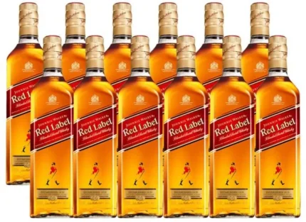 Caixa Com 12 Whisky Red Label 750ML Frete Grátis Com Nfe
